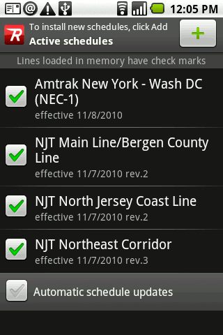 Amtrak, NJ Transit, LIRR Metro North in one Android app