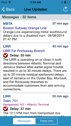 NJT Live Updates on iPhone