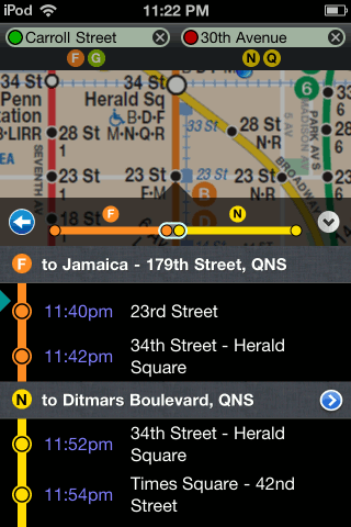 NYC Subway connections